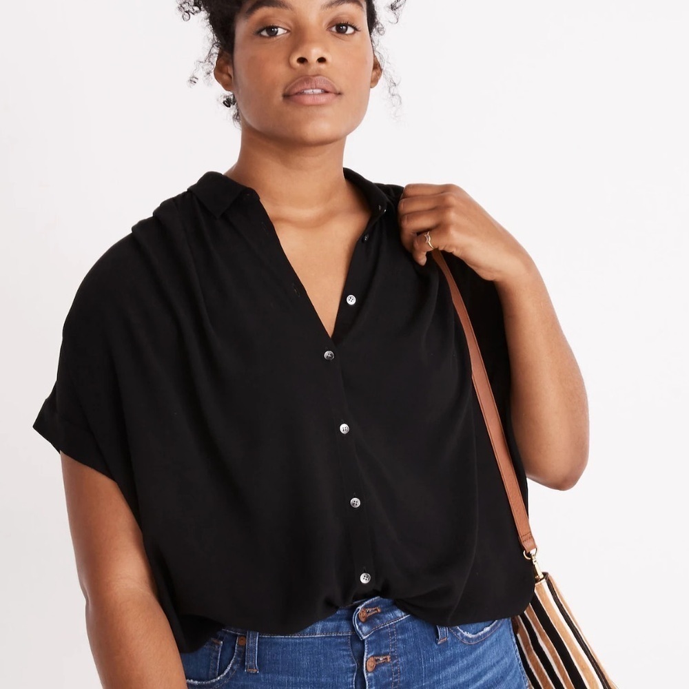 Madewell Central Drapey Shirt SIZE SMALL - Picture 7 of 7